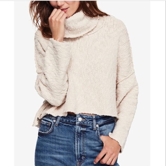 Free People Sweaters - NWT Free People Big Easy Cowl Neck Crop Sweater